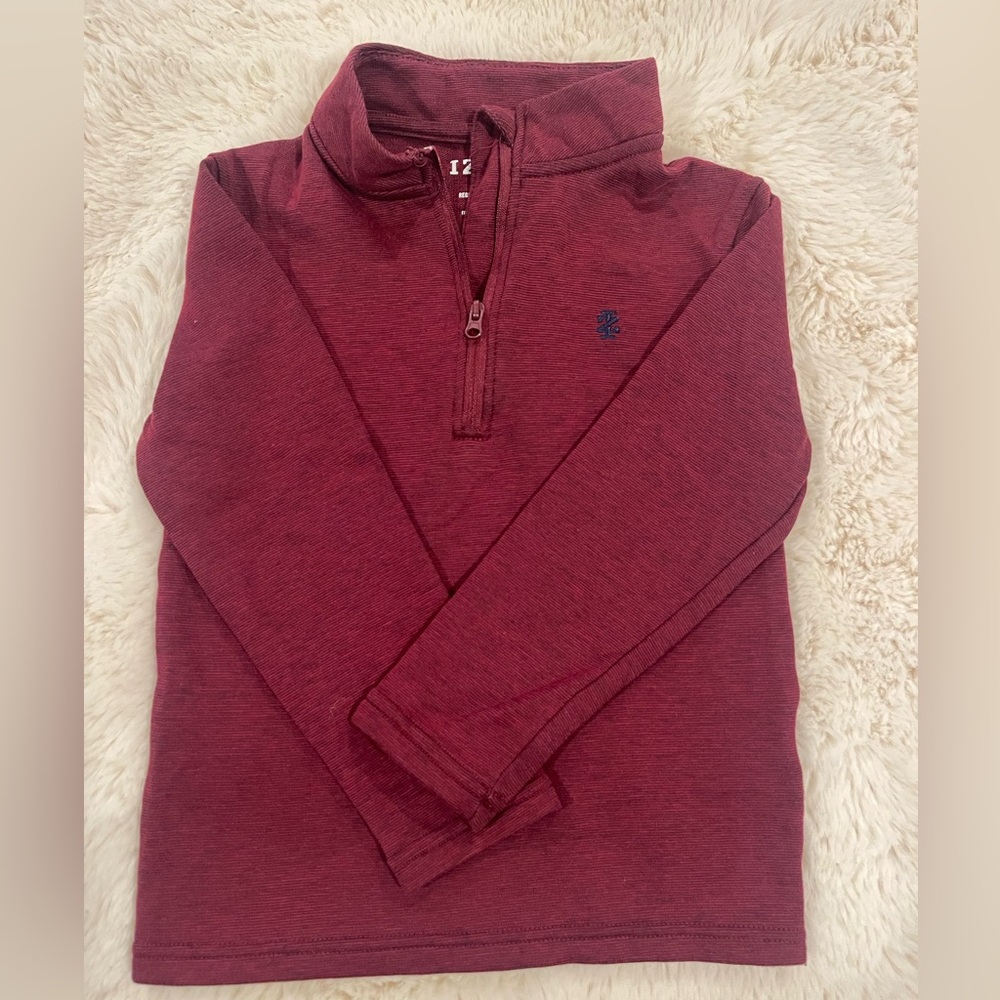 Izod Kids Burgundy Half-Zip Sweater